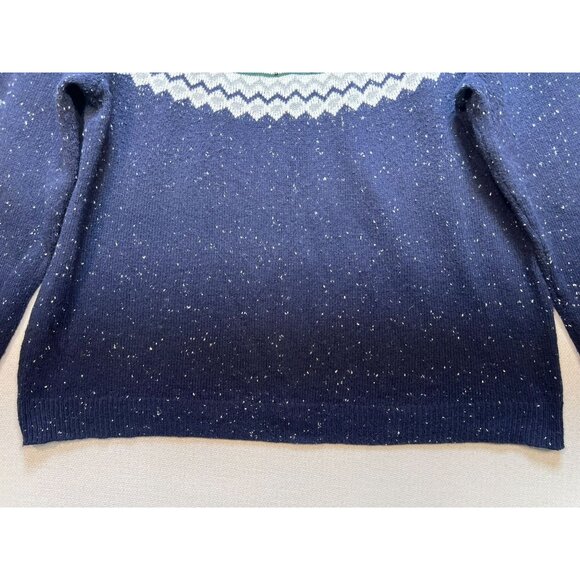 Christopher & Banks Womens Crewneck Pullover Sweater Knit Size L Multi Fair Isle - Picture 7 of 11